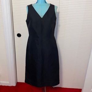 EUC Adrienne Vittadini cotton and silk black sleeveless lined dres…